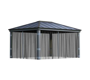 Palram - Canopia Polyester Moskitonetz für Pavillon Dallas 4900 | Grau 