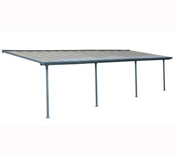 Palram - Canopia Aluminium Terrassenüberdachung Feria | Anthrazit | 295x1092x305 cm 