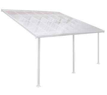 Palram - Canopia Aluminium Terrassenüberdachung Feria | Weiß | 385x425x305 cm 