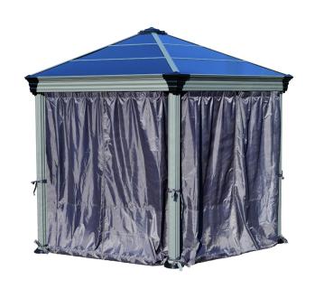 Palram - Canopia Polyester Vorhänge für Pavillon Roma und Monaco | Grau 