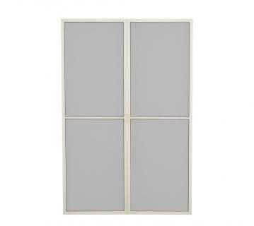 Palram - Canopia Insektenschutztür für Kaltwintergarten Sanremo | Weiß | 137x205 cm 