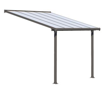 B-WARE Palram - Canopia Terrassenüberdachung Olympia | Anthrazit | 295x307x305 cm 