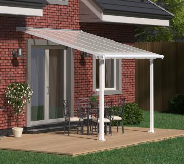 Palram - Canopia Aluminium Terrassenüberdachung Olympia | Weiß | 295x307x305 cm 