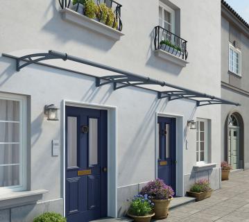 Palram - Canopia Vordach Aquila 4500 | Anthrazit | 92x450x18 cm 