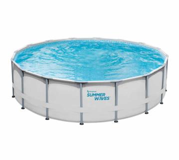 Summer Waves Stahlrahmen Aufstellpool Elite Frame rund | Grau | 488x488x122 cm 