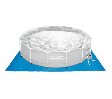 Summer Waves Bodenfolie| Untergrund für Pool | Blau | 269 x 269 cm