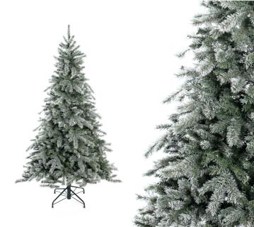 Evergreen Künstlicher Weihnachtsbaum Frost Fichte | inkl. Kunstschnee | Weiß | 180 cm 