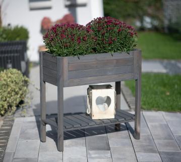 Westmann Holz Hochbeet Lisa | Grau | 79x39x79 cm 