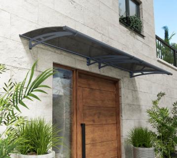 Stahl Vordach Aquila 3000 | Anthrazit | 92x302x18 cm 