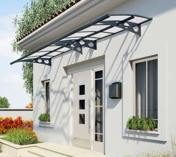 Palram - Canopia Herald 4460 | Vordach | Anthrazit | 139x447x33 cm 