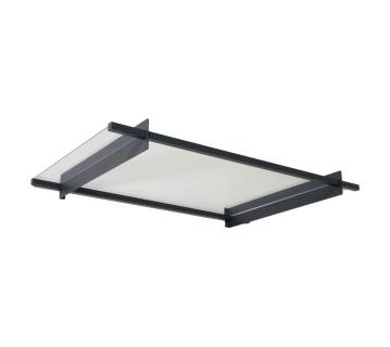 B-WARE Palram - Canopia Vordach Nancy 1500 | Anthrazit | 94x151x14 cm 