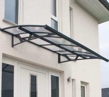 Palram - Canopia Vordach Amsterdam 2230 | Anthrazit | 139x224x33 cm 