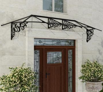 Palram - Canopia Vordach Lily 3154 | schwarz | 88x319 cm 