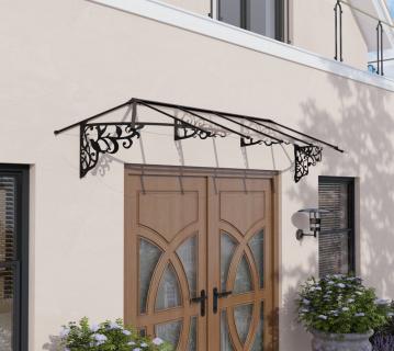 Palram - Canopia Vordach Lily 3666 | schwarz | 370x88 cm 