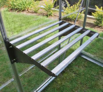 Palram - Canopia Stahl Schwerlast Gewächshausregal | Silber | 58x42 cm 