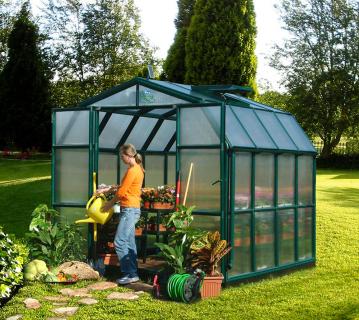 Rion Kunststoff Gewächshaus Grand Gardener 44 | Grün | 264x267x238 cm 