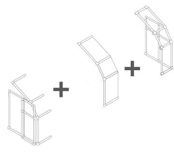 Rion Anlehngewächshaus Sun Room 30 Erweiterung | Weiß | 62x201x245 cm 