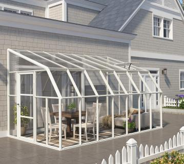 Rion Kunststoff Kaltwintergarten Sun Room 47 | Weiß | 446x258x266 cm 
