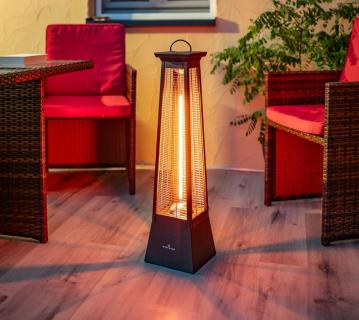 Westmann Infrarot Heizstrahler Volcano | Schwarz | 20x20x80 cm 
