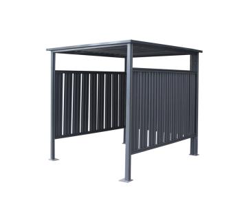 B-WARE Westmann Metall Fahrradgarage & Raucherunterstand | Anthrazit | 203x180x210 cm 