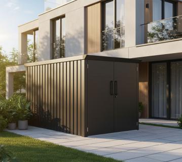 Westmann Velos 1 | Metall Fahrradgarage mit Boden | abschließbar 