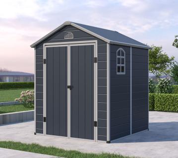 Westmann Kunststoff Gerätehaus Universo XL | Anthrazit | 2x2 m 