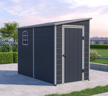 Westmann Hortus L | Kunststoff Gerätehaus | Anlehngerätehaus | 1,5x2,5 m 