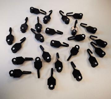Sojag Vorhang Clips 25 Stück | Schwarz 