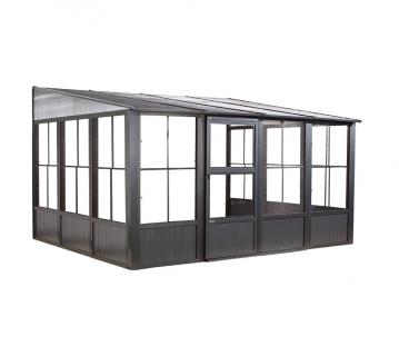 Sojag Mural 1013 | Metall Anbaupavillon mit Seitenteilen | 3x4 m 