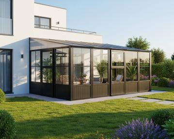 Sojag Mural 1016 | Metall Anbaupavillon mit Seitenteilen | 3x5 m 