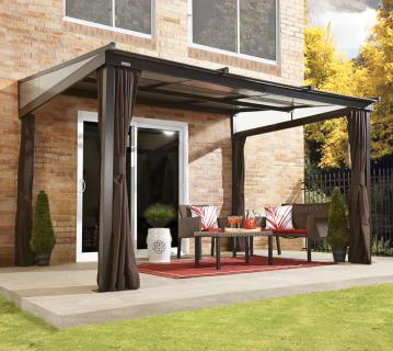 Sojag Aluminium Terrassenüberdachung Budapest 1012 | Bronze | 298x364x243 cm 
