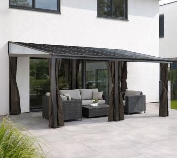 Sojag Portland 1016 | Alu Terrassenüberdachung mit Zubehör | 3x5 m 