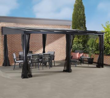 Sojag Aluminium Terrassenüberdachung St. Barth 1216 | Anthrazit | 363x483x240 cm 