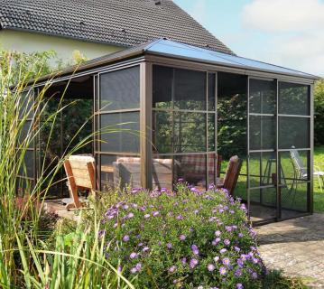 Sojag Castel 1214 | Metall Pavillon mit Seitenteilen | 4x4 m  