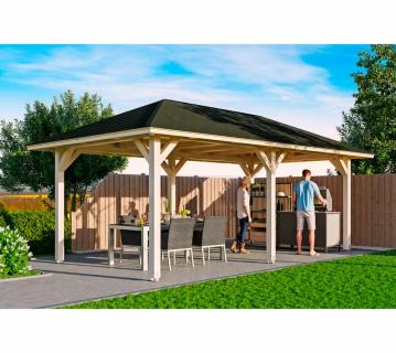 Skan Holz Holz Pavillon Orleans 1 | Natur | 656x374x314 cn cm 