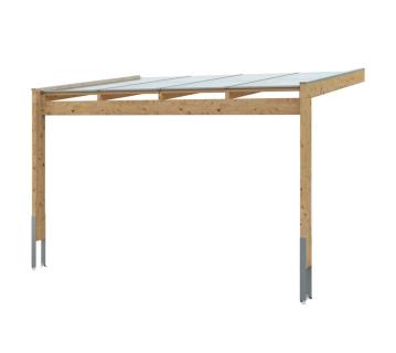 Skan Holz Holz Terrassenüberdachung Novara | Natur | 309x450x280 cm 