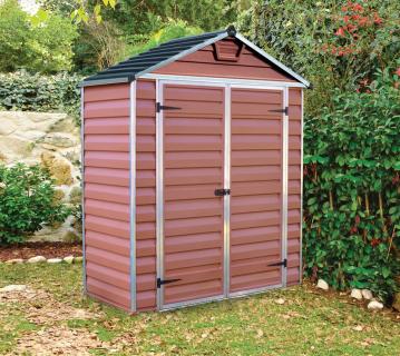 Palram - Canopia Kunststoff Gerätehaus Skylight 63 | Bernstein | 90x185x217 cm 