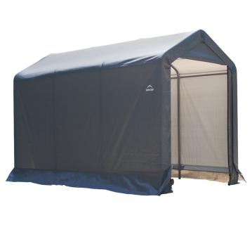 B-WARE ShelterLogic Folien Zeltgarage Gerätehaus | Grau | 300x180x200 cm 