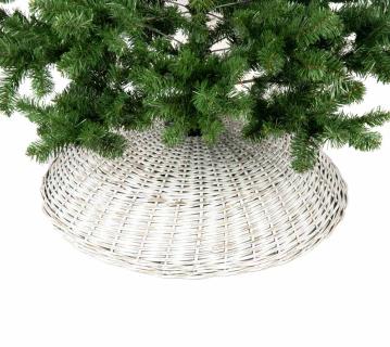 Westmann Rattan Weihnachtsbaum Rock Santa-4 | Hellgrau | Ø 87 cm 