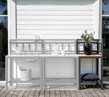 Venture Home Outdoor Küche Mexico 3 | Eckmodul | Schwarz |  