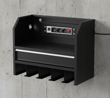 FEISTOS Werkstattzubehör Janus Plus | Werkzeughalter mit Stromanschluss  