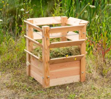 Westmann Lärchenholz Komposter Premium L | Natur | 66x66x73 cm 