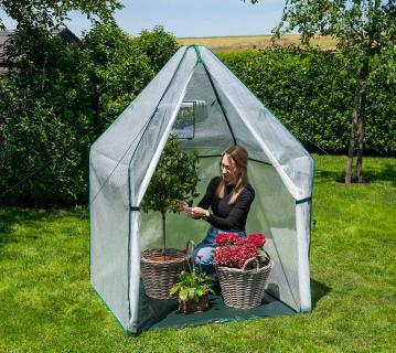Westmann Überwinterungszelt & Foliengewächshaus Chili | Weiß | 120x120x180 cm 