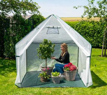 Westmann Überwinterungszelt & Foliengewächshaus Peperoni | Weiß | 180x180x200 cm 