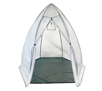 B-WARE Westmann Überwinterungszelt & Foliengewächshaus Avocado | Weiß | 250x250x250 cm 