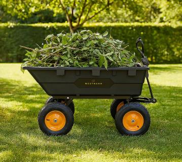 Westmann Prakta L | Kunststoff Gartenwagen | inkl. Kippfunktion  
