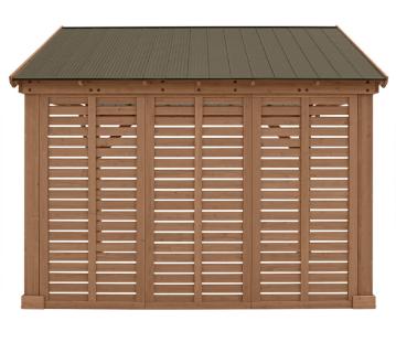 Westmann Seitenwand für Holz Pavillon Yukon 14x12 braun 