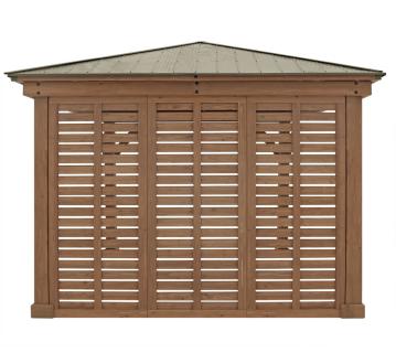 Westmann Holz Seitenwand für Pavillon Devon | Natur | 8x298x232 cm 