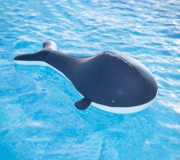 Westmann Stoff Schwimmtier Wal | Blau | 50x104x30 cm 