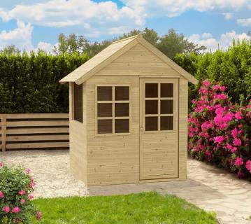 Zwerkules Holla | Kinder Spielhaus für den Garten | Holz  